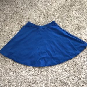 Blue skater skirt